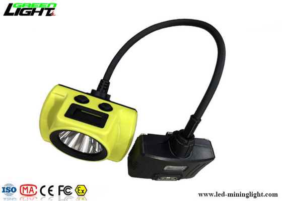 경고등에 경량 반 끈으로 묶인 LED 광업 모자 램프 18000lux 3.7V