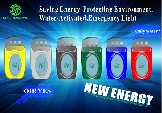 800Lux No Battery Enviroment Security Water Activated Emergency Light