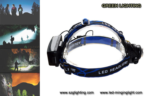 조정가능한 백색 반점을 가진 1000lumen 크리인 XML T6 LED 재충전용 headlamp