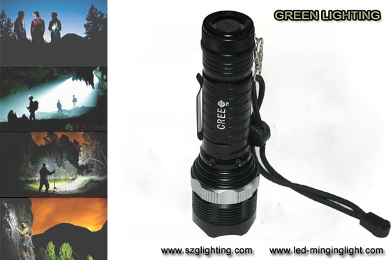 GL-F002 XML-T6 재충전이 가능한 주도하는 횃불, 10W 1200 루멘 크리사람 주도하는 섬광