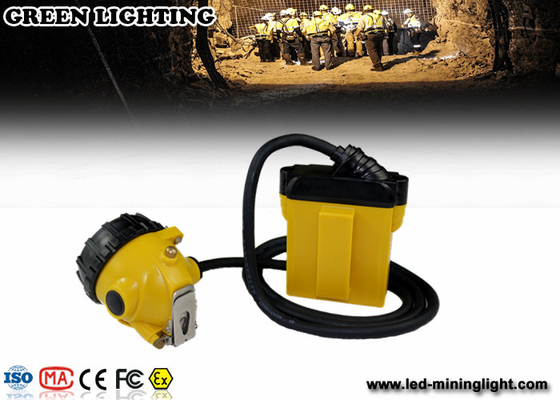 케이블, 안전모를 위한 폭발 방지 광부 빛을 가진 25000lux 재충전용 LED Headlamp