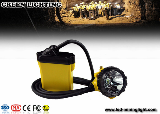 케이블, 안전모를 위한 폭발 방지 광부 빛을 가진 25000lux 재충전용 LED Headlamp