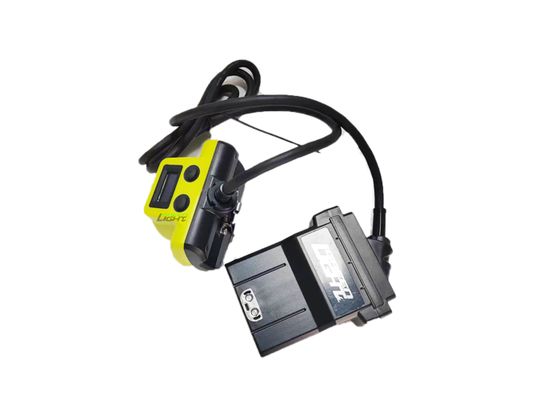 4.07W 14Ah 유선 LED 광산용 조명 IP68 방수 25000lux 충격 방지 광산 캡 램프 (석탄, 금, 암석 광산용 OLED 화면 포함)