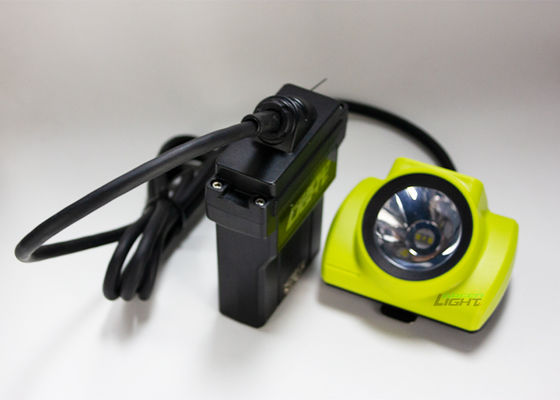 4.07W 14Ah 유선 LED 광산용 조명 IP68 방수 25000lux 충격 방지 광산 캡 램프 (석탄, 금, 암석 광산용 OLED 화면 포함)