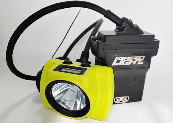 고휘도 25000lux 안전 지하 광부 캡 램프 방폭 530lum 14Ah 광산 램프 60시간 작동 시간