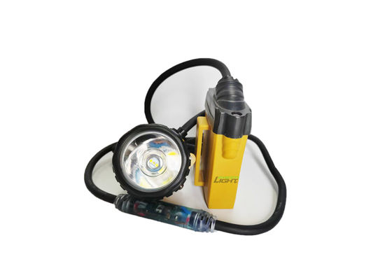 10.4Ah 충전식 리튬 이온 배터리 광부 헬멧 램프 IP68 방수 3W 광산 캡 램프 SOS 라이트 포함