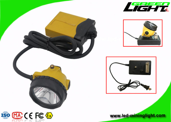 재충전이 가능한 반대 폭발적 마이닝 안전모 LED 라이트 10.4Ah 25000 럭스 안전성