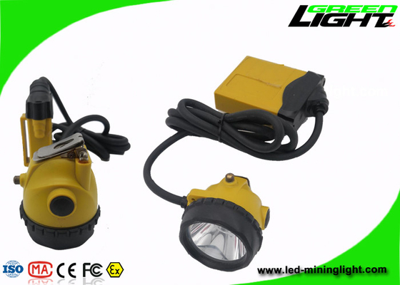 재충전이 가능한 반대 폭발적 마이닝 안전모 LED 라이트 10.4Ah 25000 럭스 안전성
