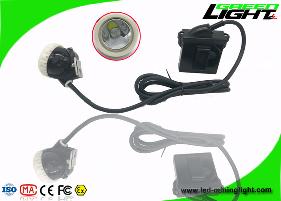 ABS LED 마이닝 캡 빛 IP68 6.6Ah Li - 이온 바테리 10000 럭스 밝기