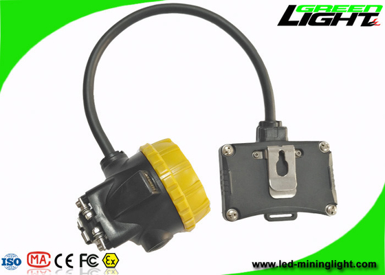 IP68 마이닝 캡 빛 15000 럭스 세미는 3.7V 450mA 6.8Ah 파나소닉 배터리를 끈으로 묶었습니다