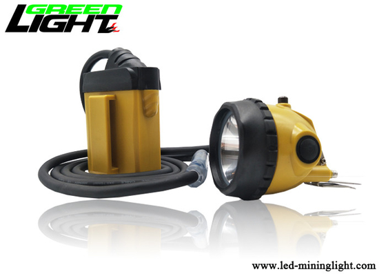 하이빔 LED 광업 모자 램프, 낮은 경고등을 가진 25000lux 석탄 광부 Headlamp 10.4Ah 건전지
