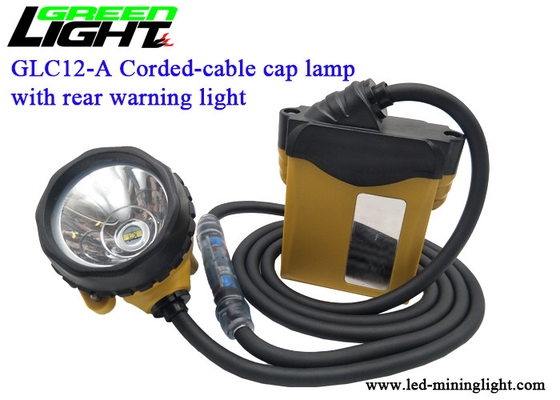 하이빔 LED 광업 모자 램프, 낮은 경고등을 가진 25000lux 석탄 광부 Headlamp 10.4Ah 건전지