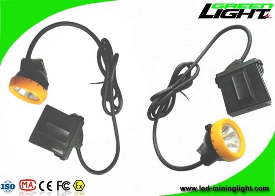 방폭 LED 광부들 헬멧 빛 IP68  7.8Ah Li - 이온 바테리 10000 럭스 밝기