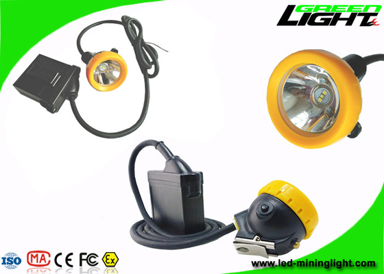 방폭 LED 광부들 헬멧 빛 IP68  7.8Ah Li - 이온 바테리 10000 럭스 밝기
