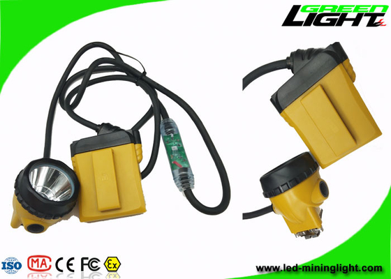 4개의 점화 형태를 가진 3.7V 10.4Ah LED 광업 헤드라이트 25000lux 하이빔