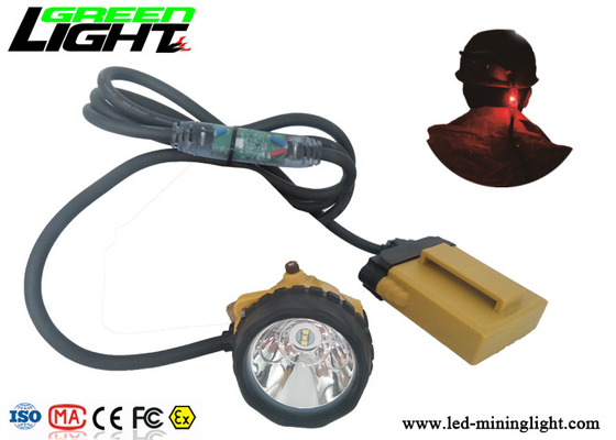 IP68 LED 광부들 캡 램프 25000 럭스 10.4Ah 삼성 건전지 팩 800mA 4 광모드