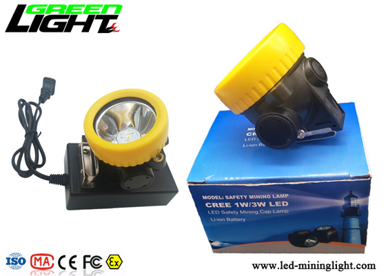 경량 LED 광부 모자 램프 소형 5000lux 2.2Ah 건전지 수용량