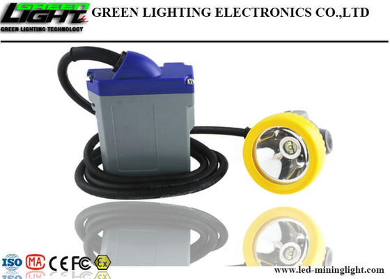 크리사람 칩 LED 광부들 캡 램프 15000 럭스는 6.6Ah 재충전 리튬 전지를 채택합니다