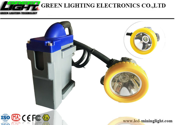 크리사람 칩 LED 광부들 캡 램프 15000 럭스는 6.6Ah 재충전 리튬 전지를 채택합니다