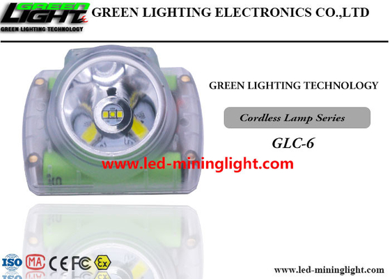 OLED 스크린과 USB 충전 LED 광부들 캡 램프 25000 럭스 1.78W 난연제