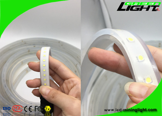 Rgb SMD 5050은 탄력적 주도하는 스트립 라이트 쿨 화이트 색깔 실리콘 재료를 방수 처리합니다