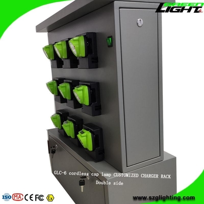 양측 사이드 충전기 랙 무선 마이닝 캡은 18 부대 5V 2A GLC-6 일련을 밝힙니다