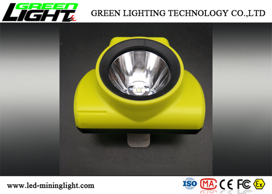 안전 LED 광부 모자 램프 18000lux 385lum IP68 충격 방지 물자 포탄