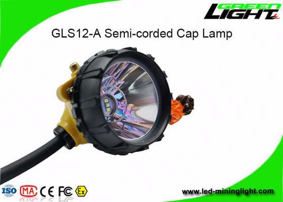 15000lux LED 저출력 경고 기능을 가진 1.7W가 코드가 없는 광업 모자에 의하여 점화합니다