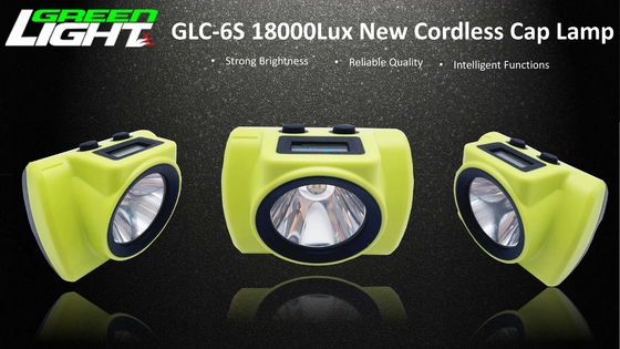 OLED 스크린과 전면램프 232lum을 채굴하는 18000개 럭스 6.8Ah 무선 전신 석탄