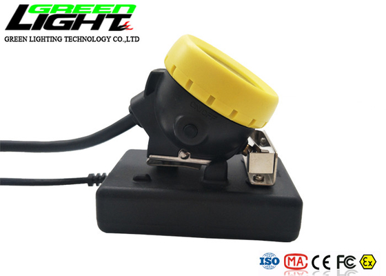 방수 IP68 10000 럭스 216lum LED 광부들 캡 램프