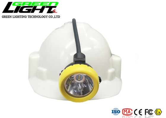 방수 IP68 10000 럭스 216lum LED 광부들 캡 램프