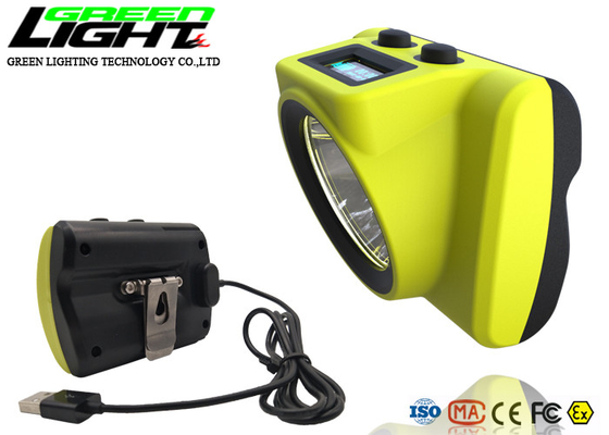 방수 IPX8 18000 럭스 385LUM 6800mAh 광부들 캡 램프