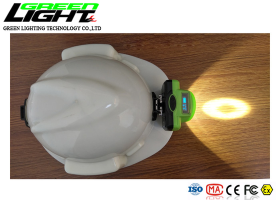 OLED 스크린 1.78W 15000LUX 480mA 무선 전신 광부들 캡 램프