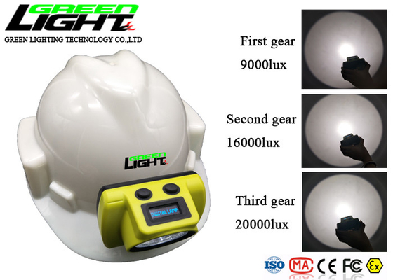 ABS 경우 348lum 25000 럭스 2.96W LED 광부들 캡 램프
