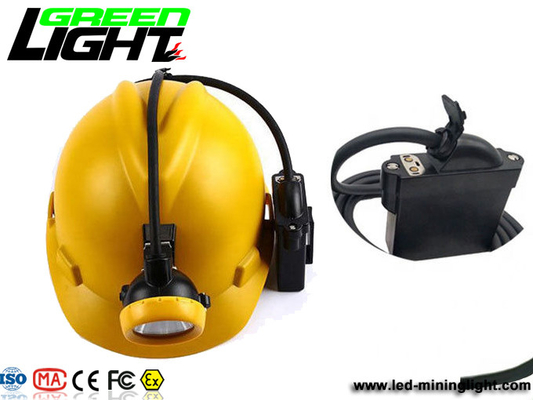방수 IP68 6.6Ah 1000Lux 지하 채광기들 헬멧 램프