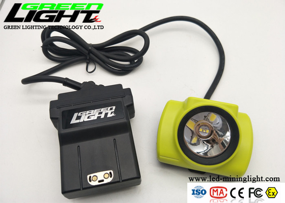 방수  IP68 25000 럭스 13.6Ah 4.07W LED 광부들 캡 램프