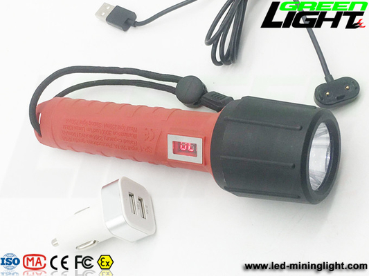USB 충전기 3000 럭스 750mA 재충전이 가능한 횃불은 10W IP68을 밝힙니다