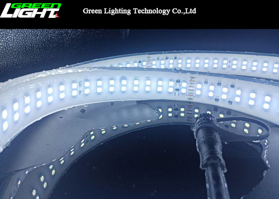 탄력적 SMD5050 20m 이중 열은 스트립 144LEDs 220VAC을 이끌었습니다