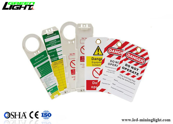 OEM 로고 PVC OSHA 안전 잠금 태그는 색을 개별화했습니다