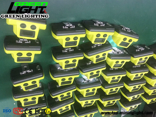 LCD 스크린과 18000 럭스 385lum 무선 광부들 캡 램프 6500mAh