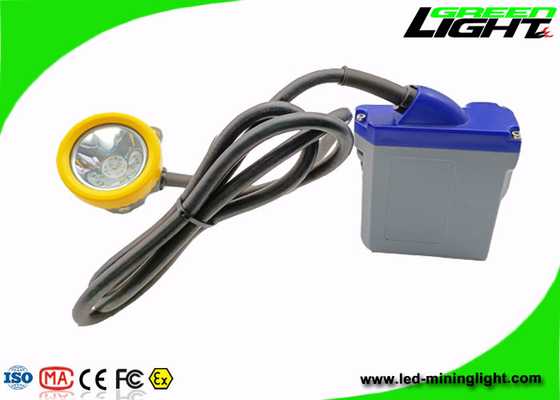 받침대 충전기와 IP68 216lum 15000 럭스 LED 광부 캡 램프 1.67W