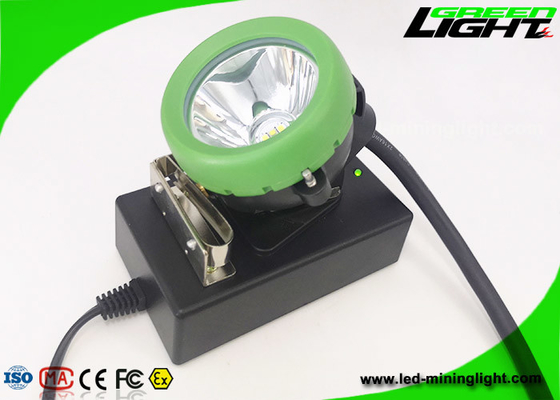 1.67W 10000 럭스 LED 마이닝 모자 램프 6.6Ah 재충전이 가능한 광부들 빛