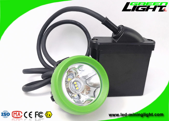 1.67W 10000 럭스 LED 마이닝 모자 램프 6.6Ah 재충전이 가능한 광부들 빛