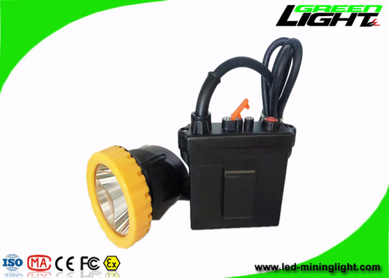 1000mA 3.7W 광업 안전모 조명 50000Lux ABS 유선