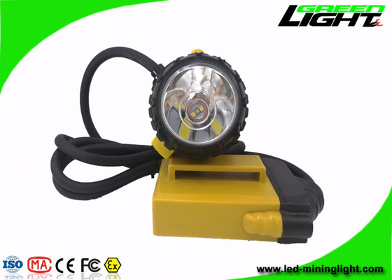 25000Lux 10.4Ah 충전식 LED 마이닝 램프 800mA 방수 IP68 ABS PC 유선 광부 헤드라이트
