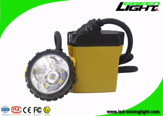 25000Lux 10.4Ah 충전식 LED 마이닝 램프 800mA 방수 IP68 ABS PC 유선 광부 헤드라이트