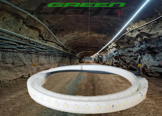 SMD5050 30W LED 유연한 스트립 조명 IP68 방수 DC24V 2160lum/M ATEX 터널 지하 광업 야외
