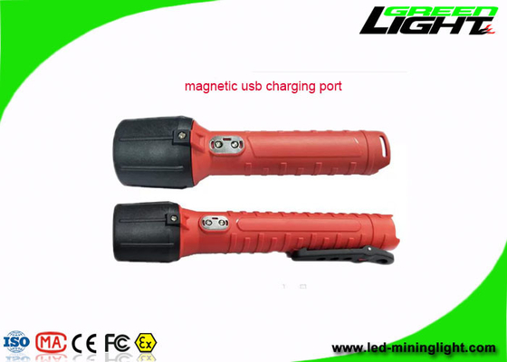 옥외를 위한 1300Lum LED 손전등 토치 USB 재충전용 디지털 방식으로 스크린 IP68 반대로 폭발성 지도된 토치