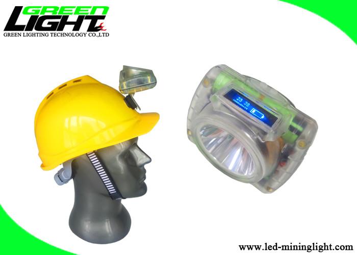 무선 LED 마이닝 헤드램프 디지털 OLED 디스플레이 5V 2A 석탄 마이닝 캡 램프