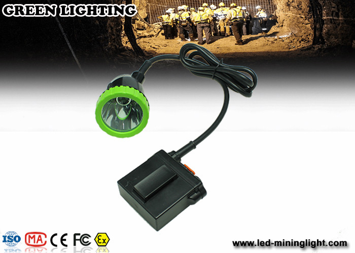충격 내성 전면램프, 오랫동안 1500mA 3.7V 리튬 배터리와 LED 마이닝 램프를 배선합니다